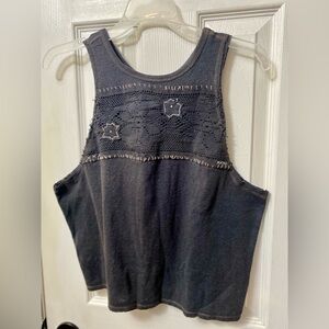 We the Free Muscle Tank with Embroidery Detail, medium